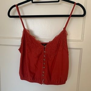 Forever 21 Red Lace Cami Tank
